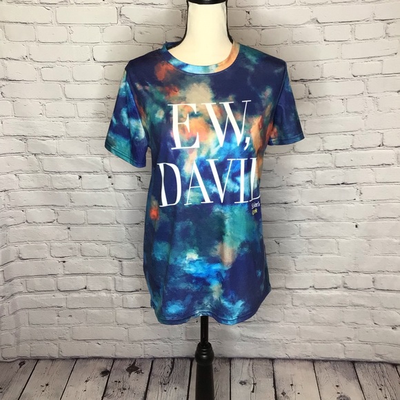 Ew, David Schitt’s Creek Tie Dye Crewneck T-Shirt Medium - Picture 1 of 15